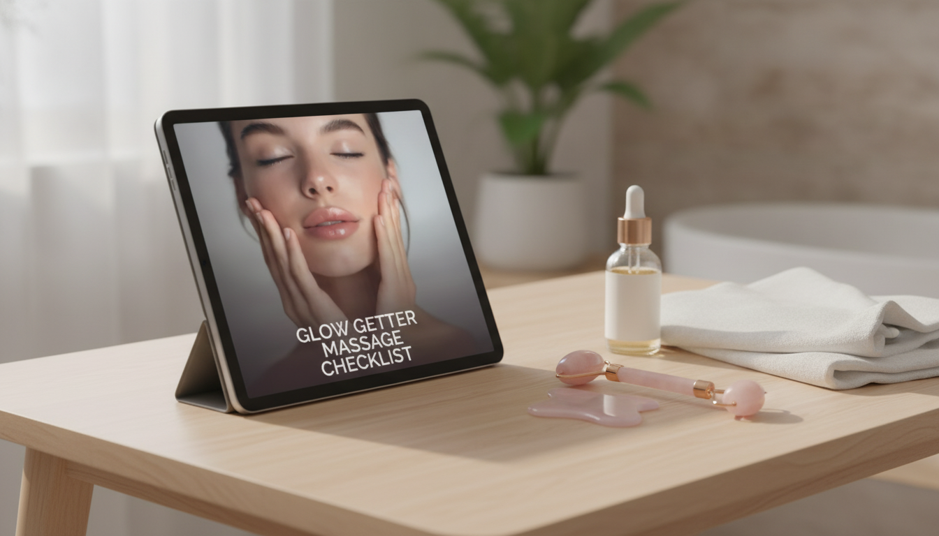 3–7 Minute Glow Getter Facial Massage Checklist