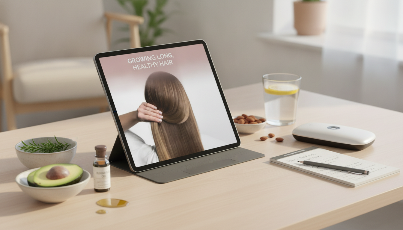 Grow Long, Healthy Hair: Routine, Nutrition & AI Tracking
